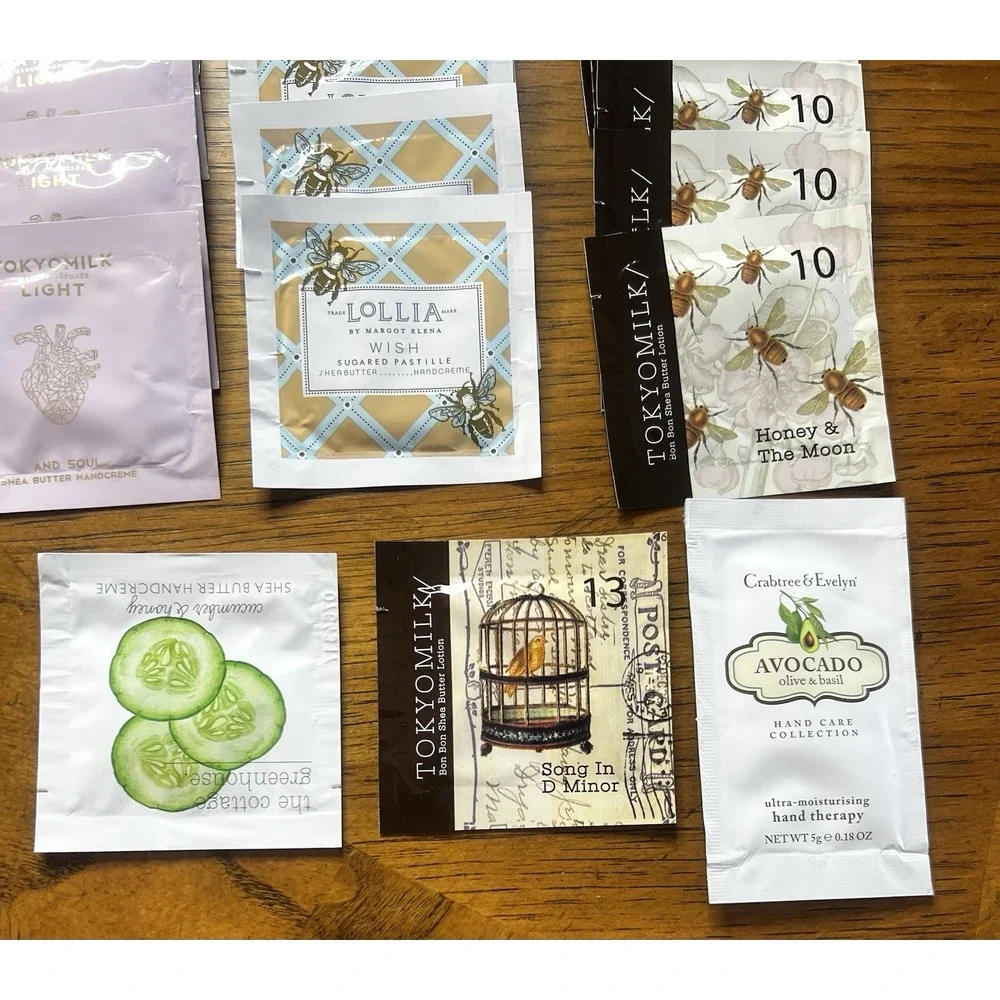 Tokyo Milk Hand Cream Samples Mixed Variety Lot of 85 0.12 Oz / 3.5 Gm